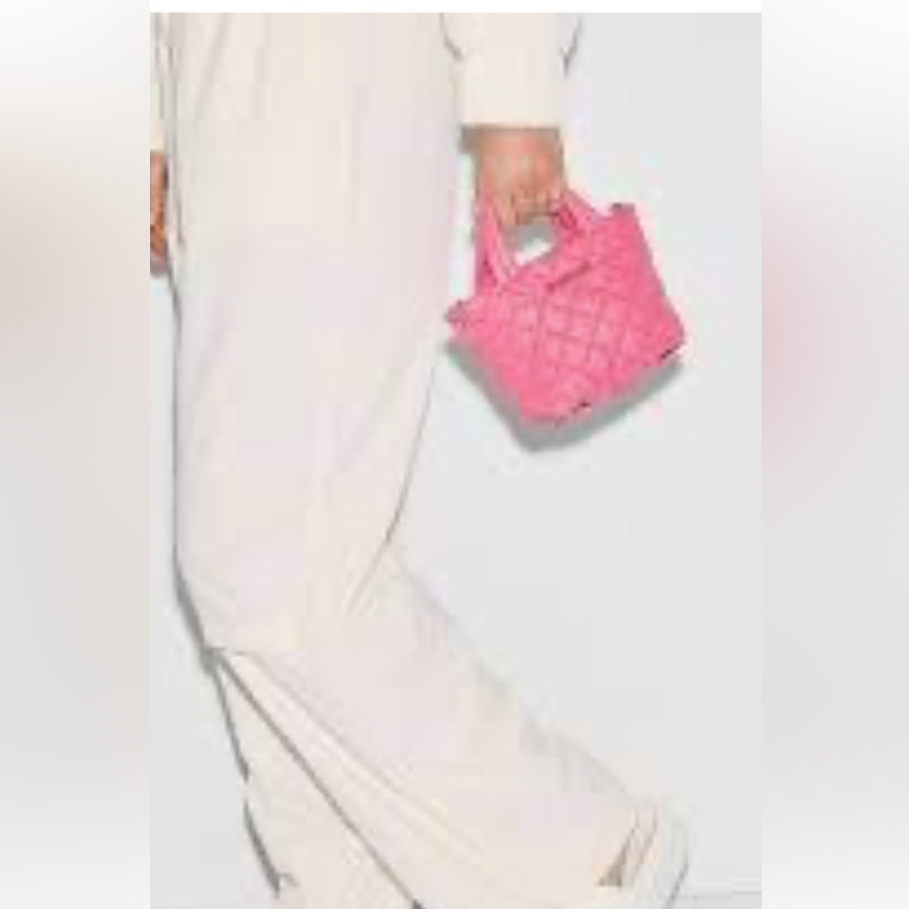 MZ Wallace flamingo pink petite metro tote deluxe new